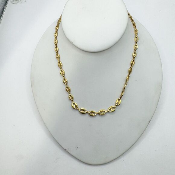 Avon Vintage Gold Tone Mariner Chain Layering Collar 16” - Picture 4 of 9